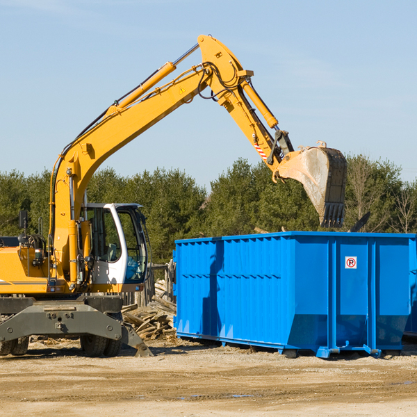 what size residential dumpster rentals are available in Somerset Ohio